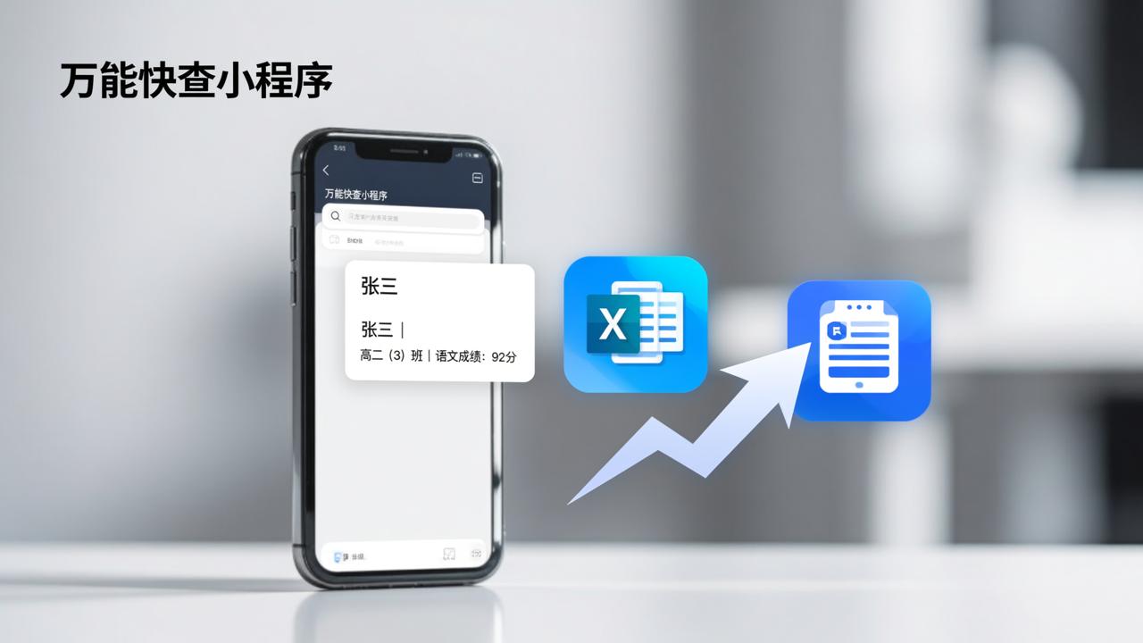 万能快查小程序：Excel转查询系统，免编程3分钟搞定