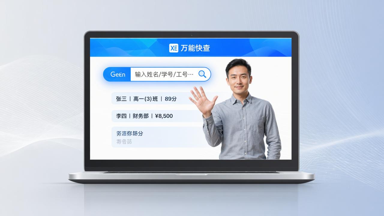 excel如何制作查询系统