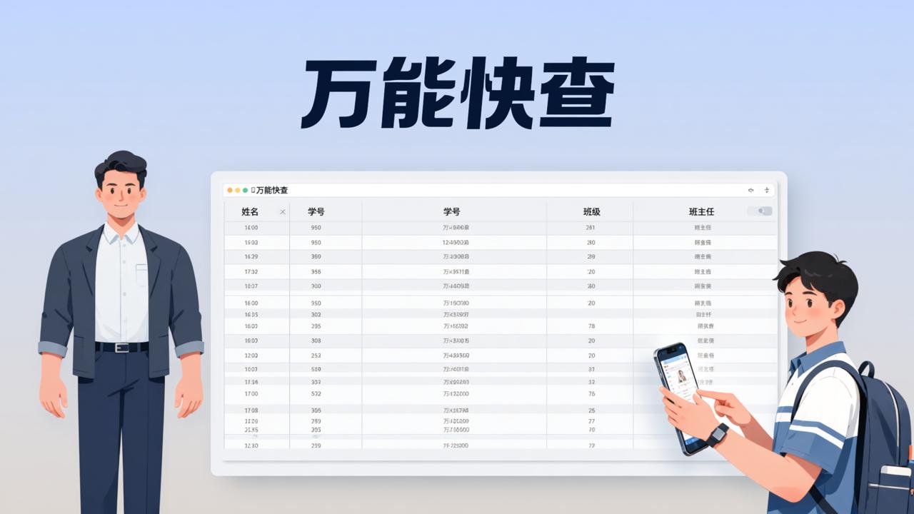 分班查询系统怎么做