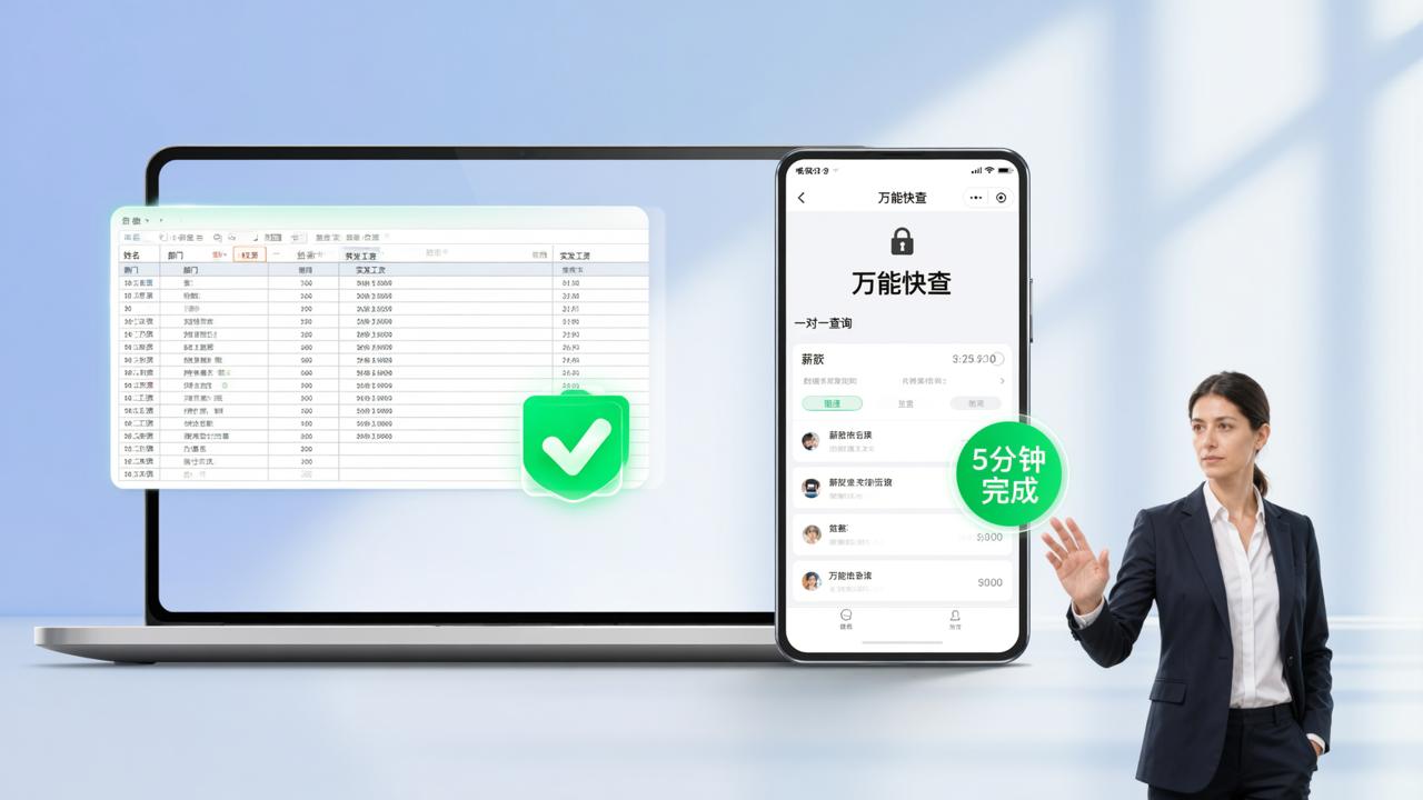 工资查询系统怎么做？从Excel导入到一对一查询，全流程对比