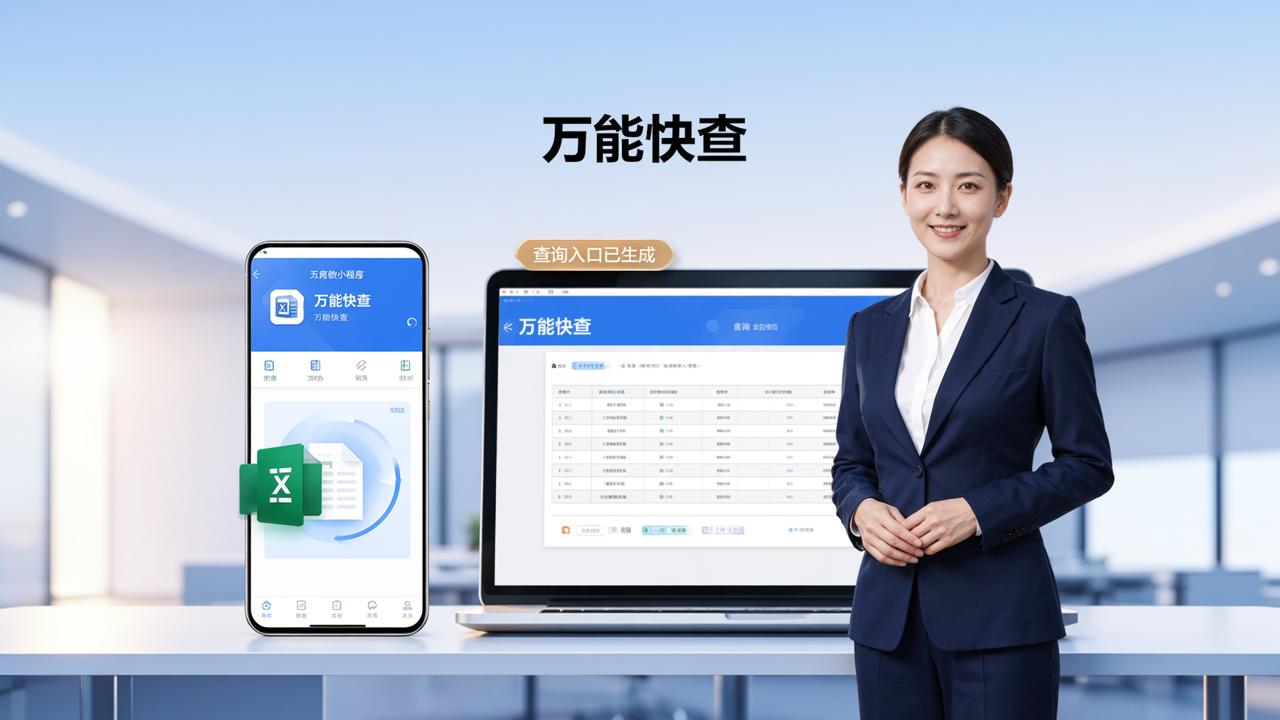 Excel转查询系统怎么弄？「万能快查」导入Excel一键生成，不用写代码