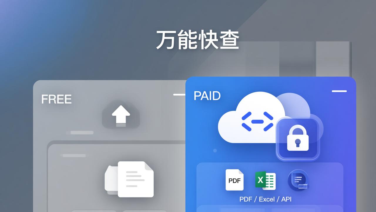 查询工具免费和付费版差异对比：导入、分发、导出全维度