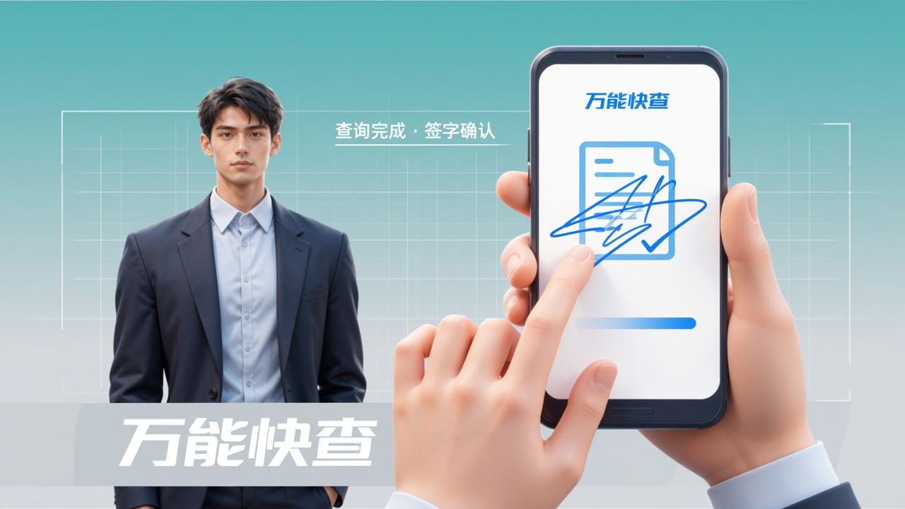 查询结果需要签字确认？「万能快查」在线签字功能，查询后签名确认