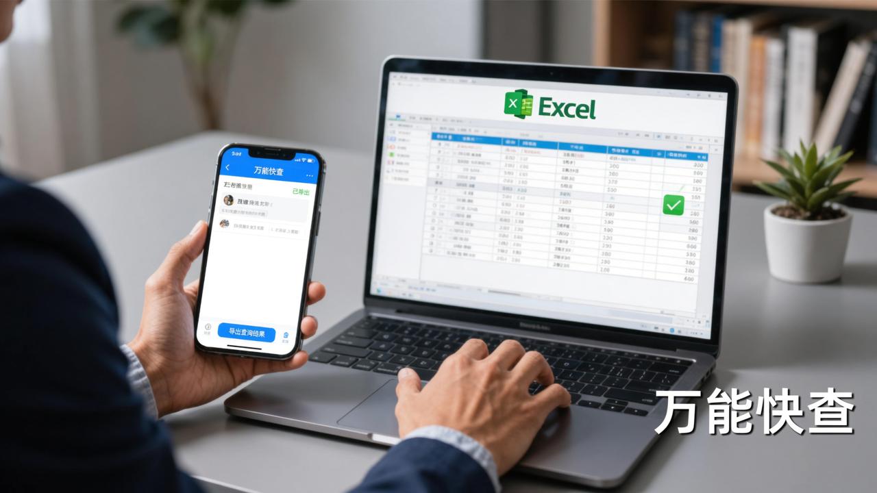 查询结果怎么导出Excel表格？万能快查查询结果一键导出到电脑