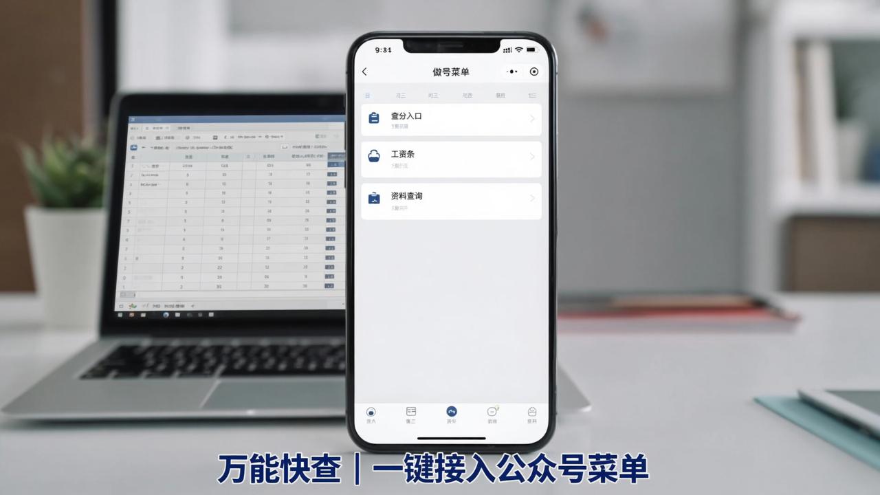 查询结果怎么加入公众号？「万能快查」接入公众号菜单，方便用户随时查询