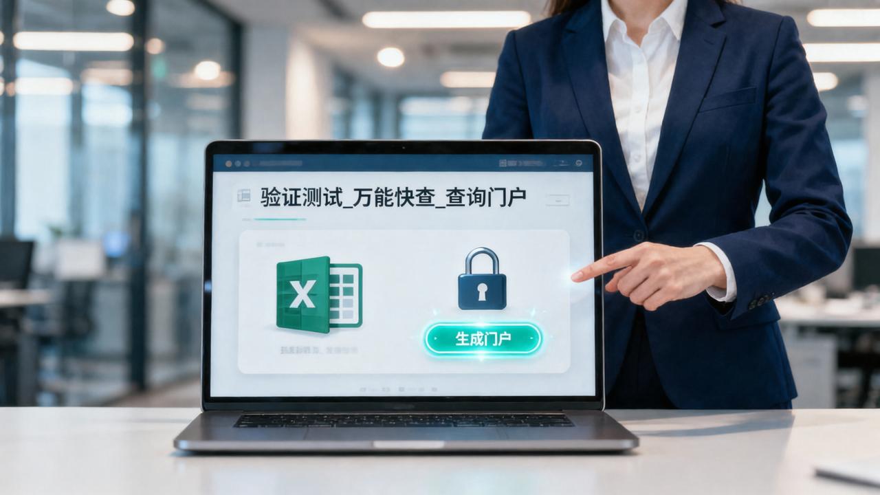 验证测试_万能快查_查询门户怎么创建？