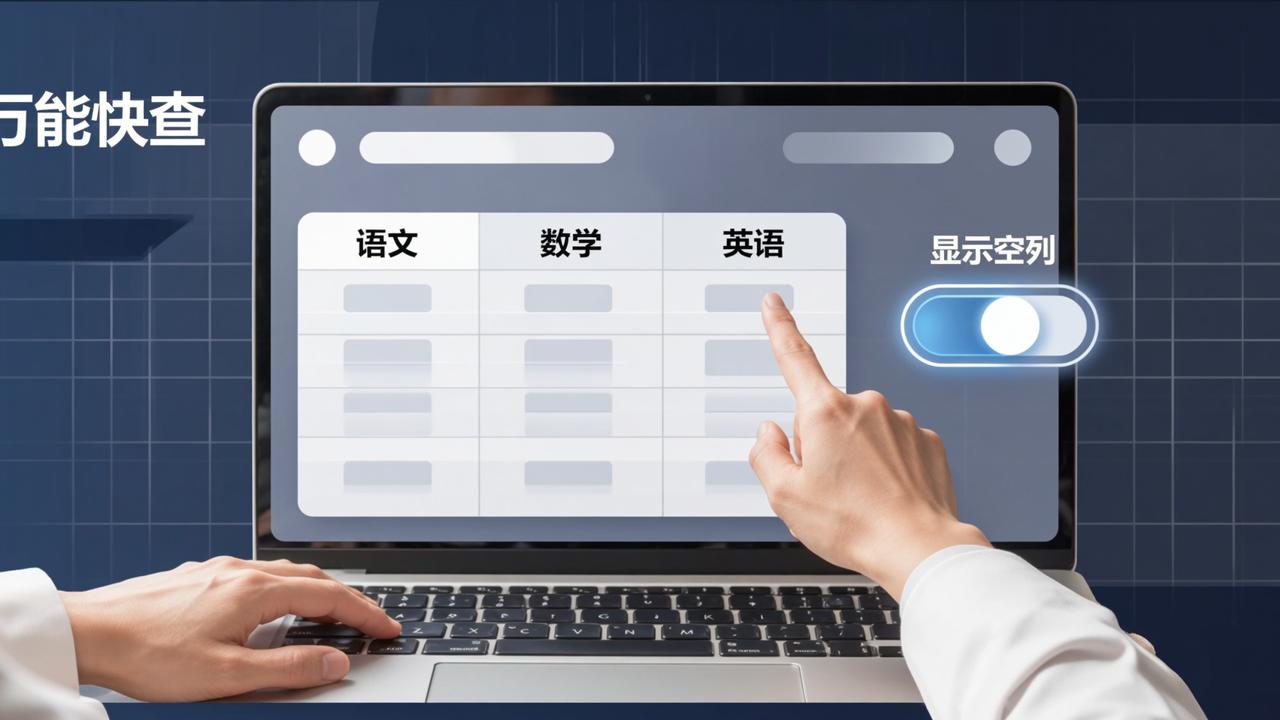 查询结果显示空列了怎么解决？「万能快查」设置空列显示，自由控制查询结果