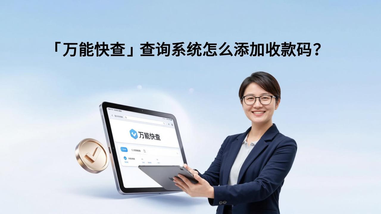 查询系统怎么添加收款码？「万能快查」查询结果展示收款二维码，轻松实现收费查询